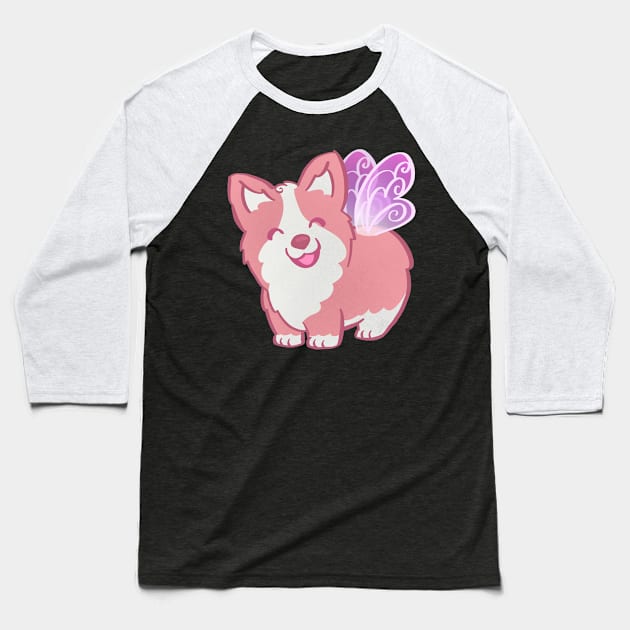 Corgi Fairy Baseball T-Shirt by Toni Tees